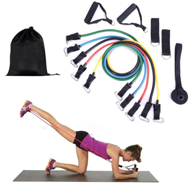 Resistance bands or dumbbells