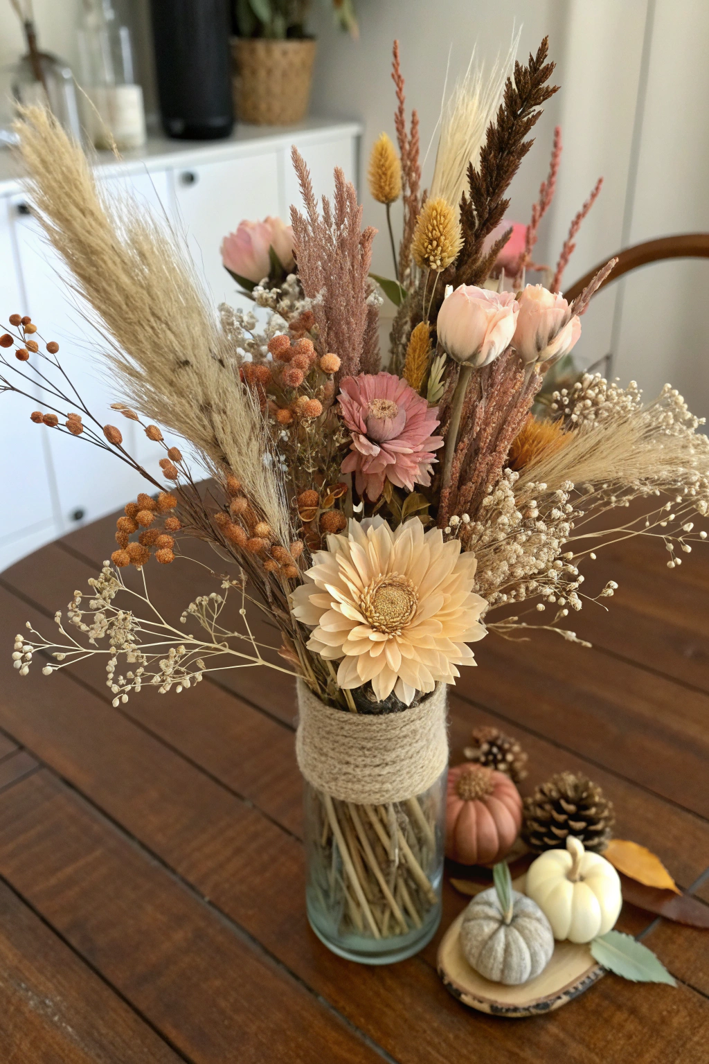 DIY Dried Flower Arrangements ingredients