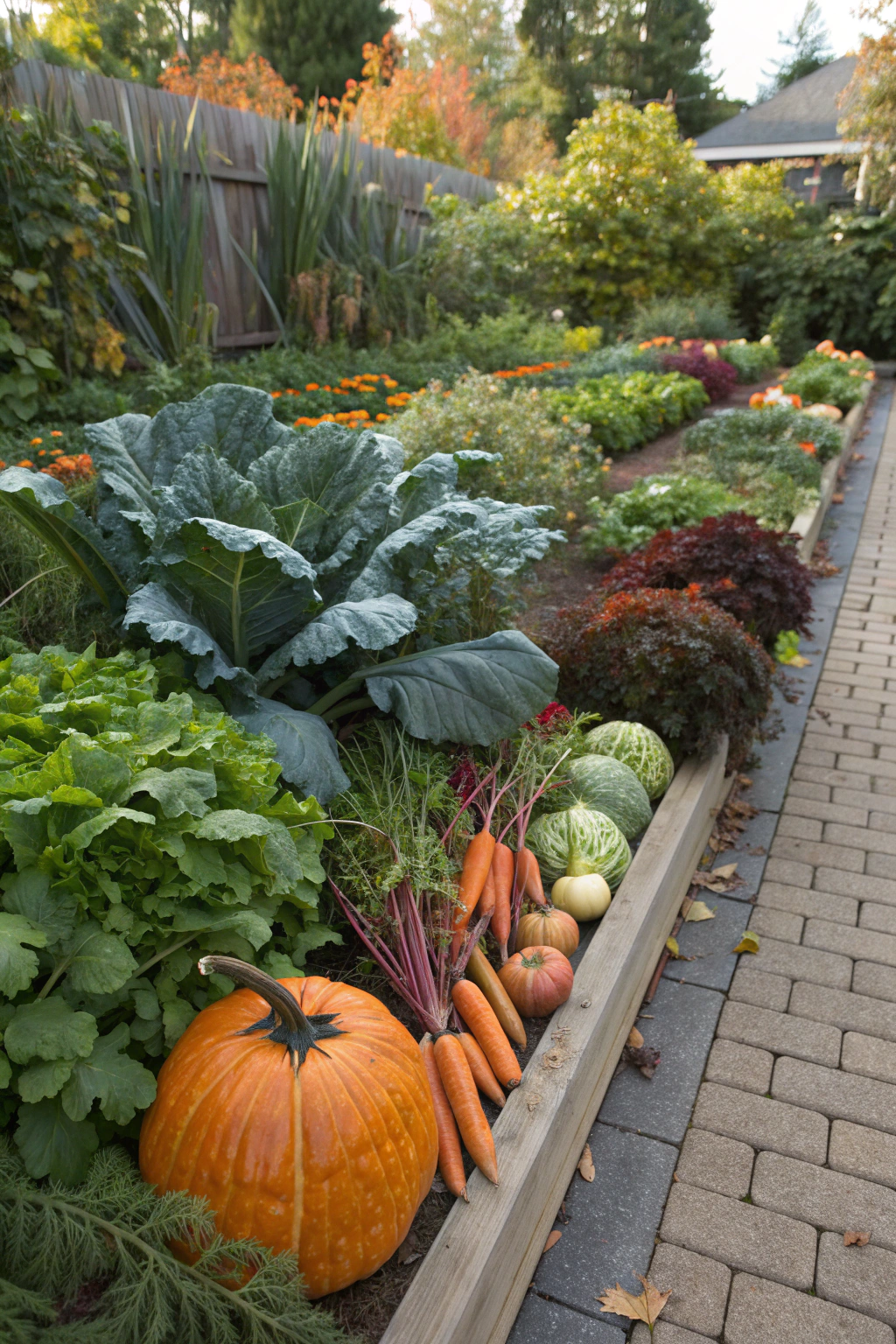 Edible Landscaping with Fall Crops ingredients
