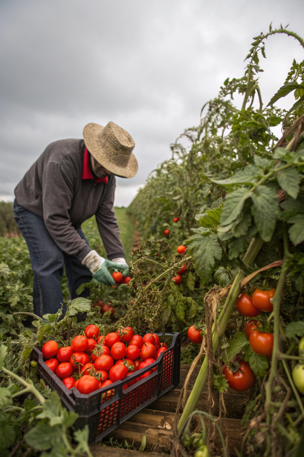 harvesting, late, tomatoes, before, first — step-by-step tutorial and detailed guide
