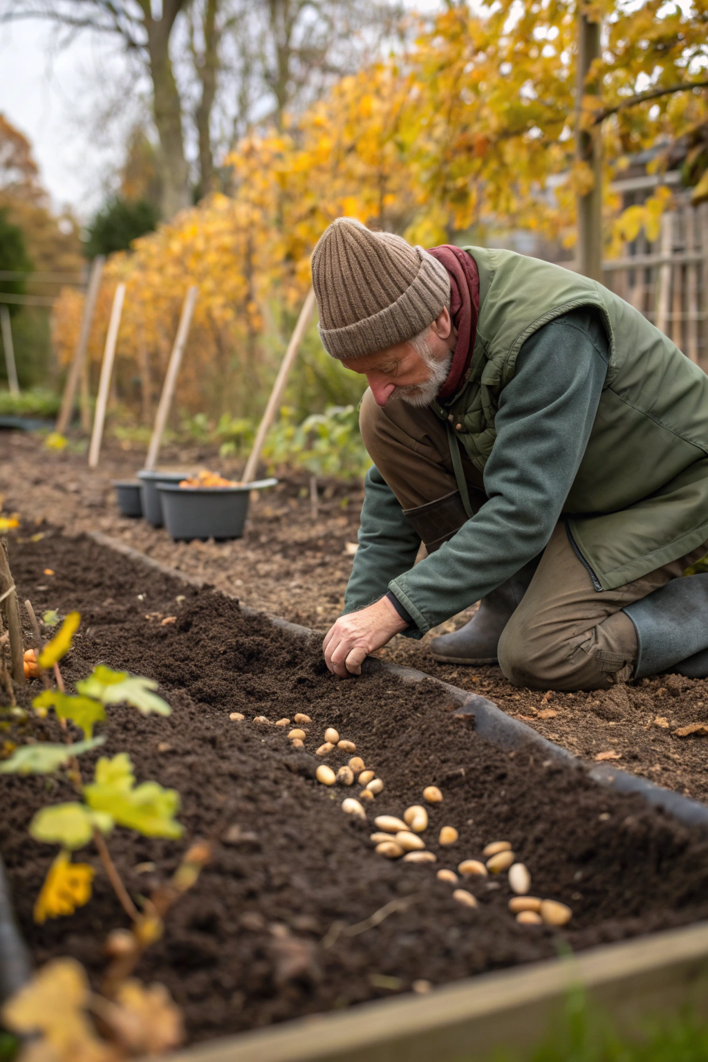 sowing, broad, beans, october, for — step-by-step tutorial and detailed guide