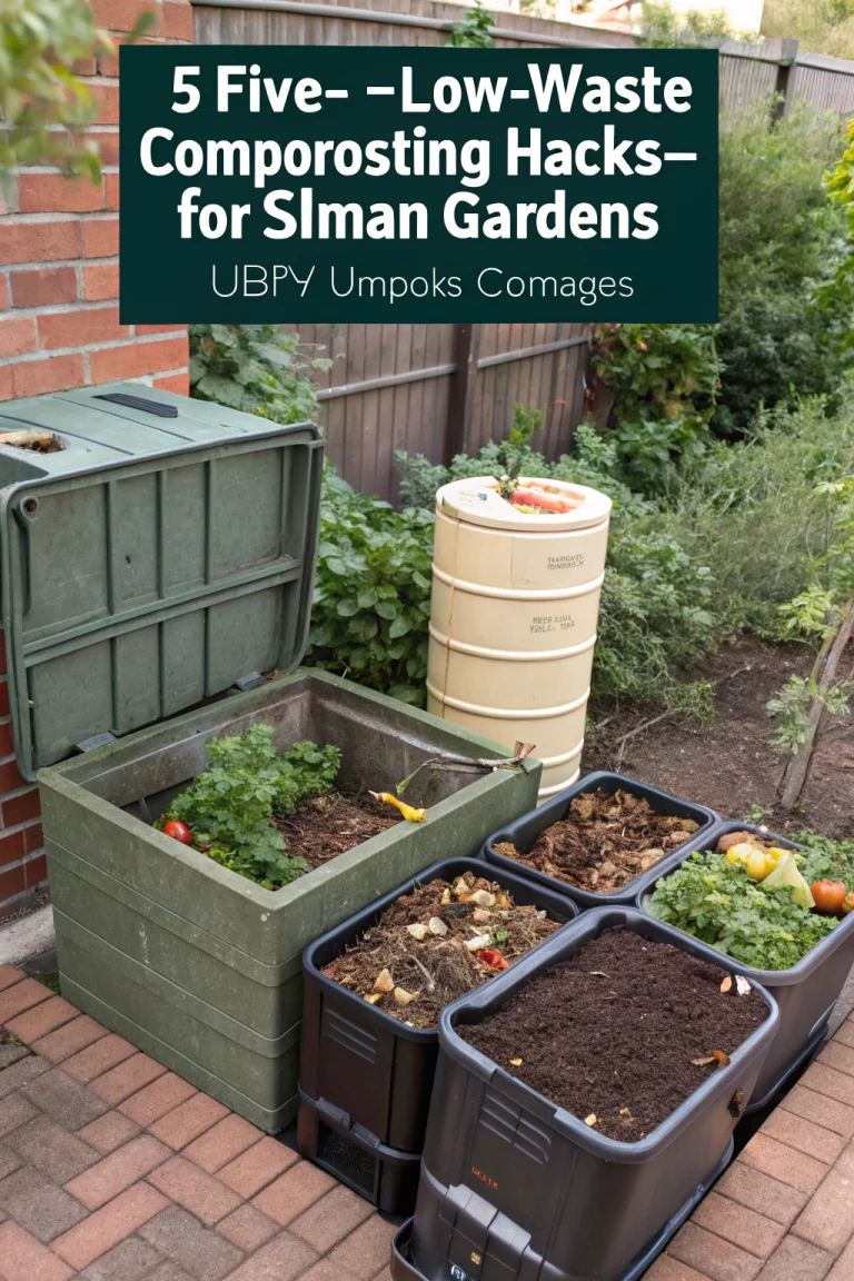 5 Low-Waste Composting Hacks for Small Urban Gardens