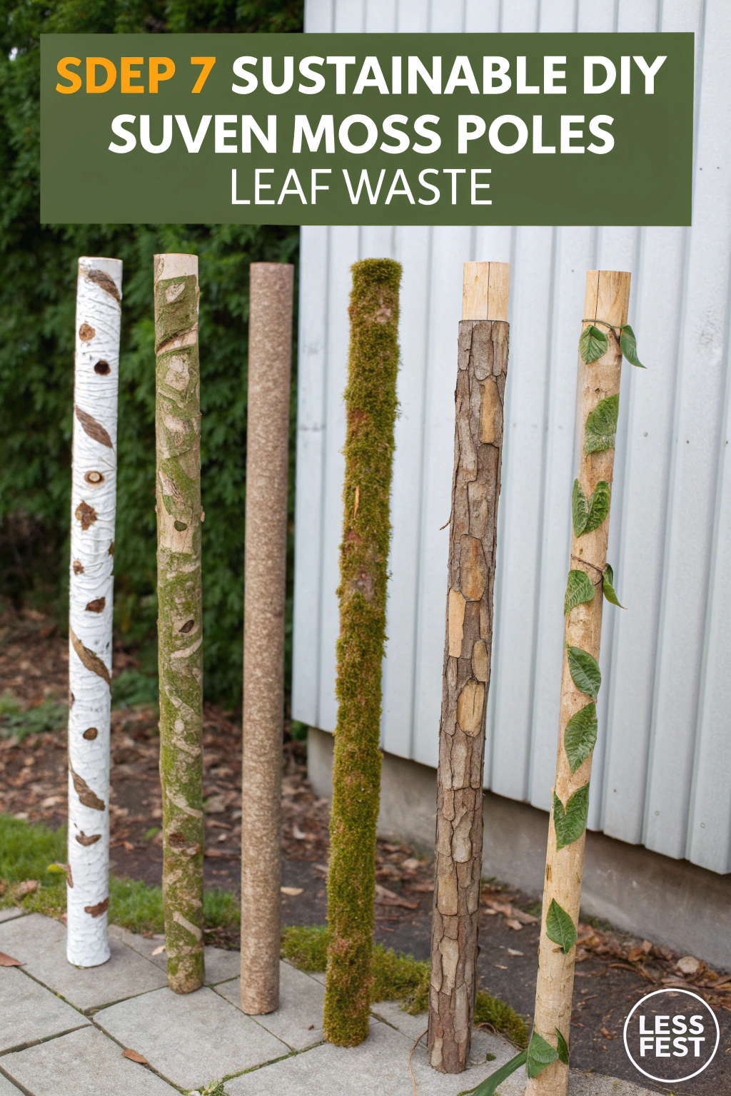 7 Sustainable DIY Moss Pole Ideas Made from Leaf Waste