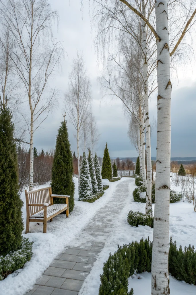 Scandinavian Winter Garden Design Inspiration