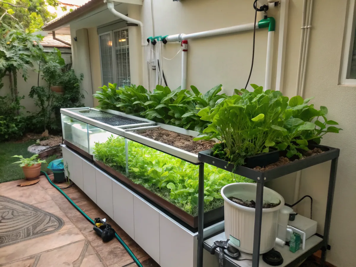 Aquaponics Setup for Beginners at Home