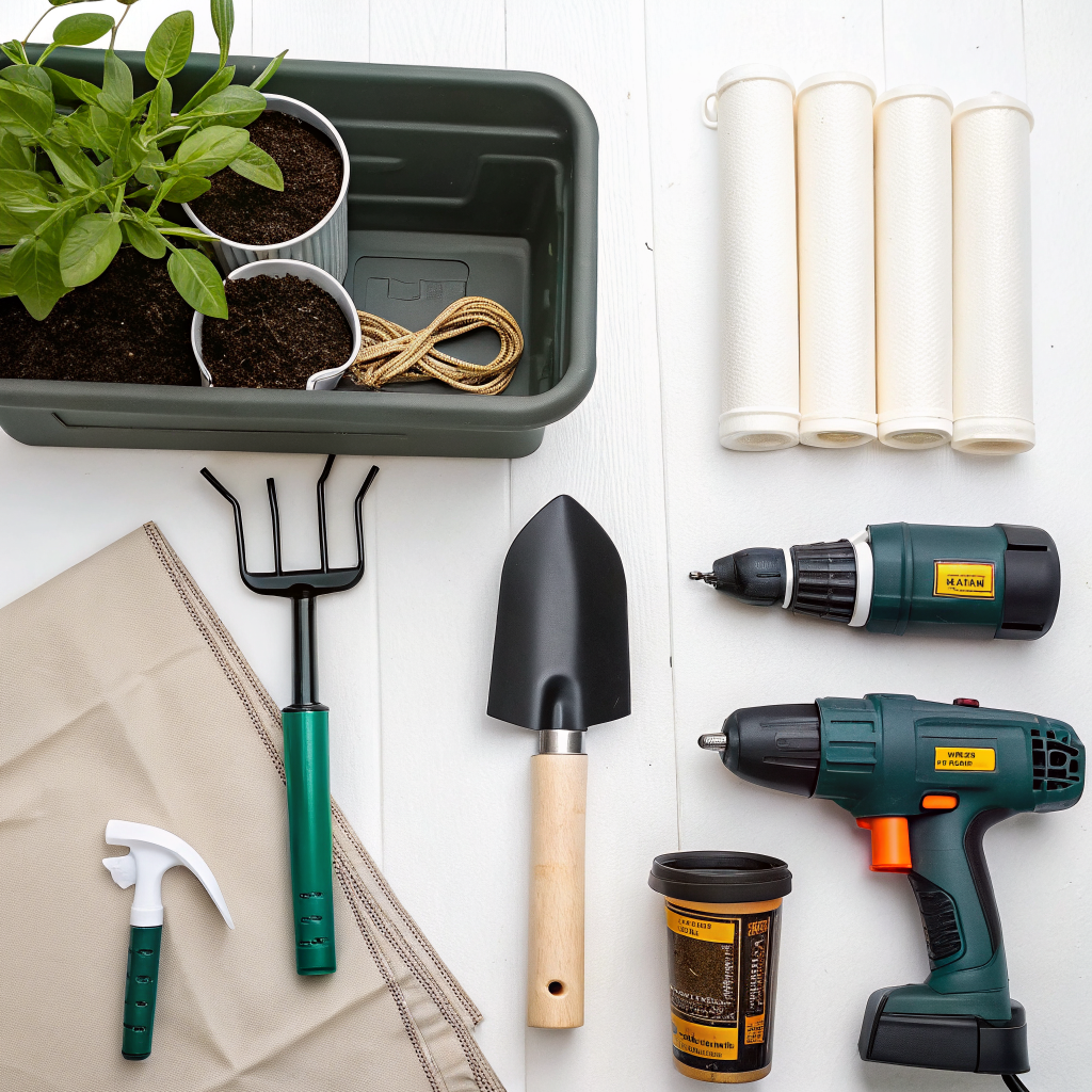 self watering raised bed DIY