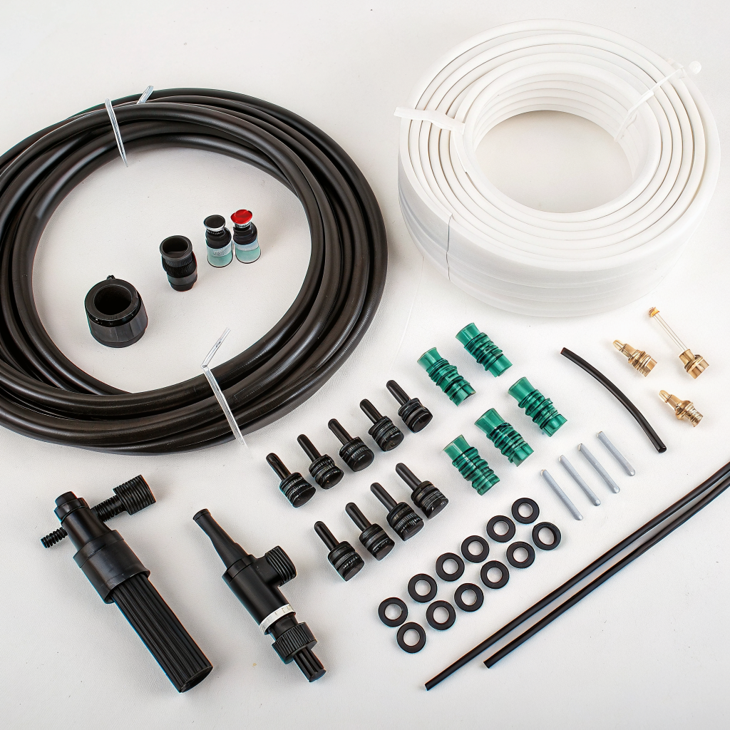 DIY drip irrigation raised beds