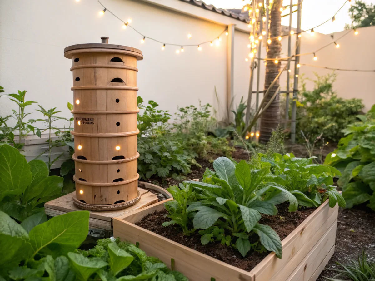 DIY Worm Tower for Raised Garden Beds