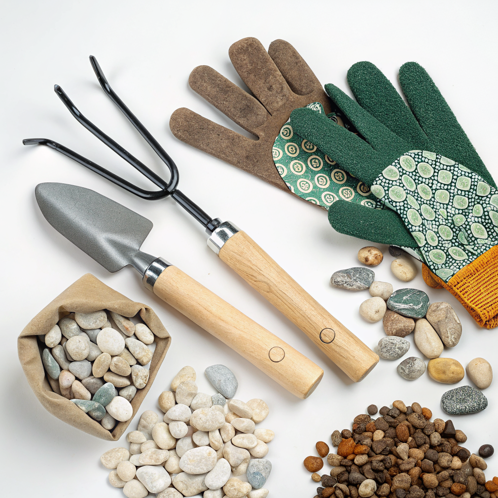 gravel garden design without watering