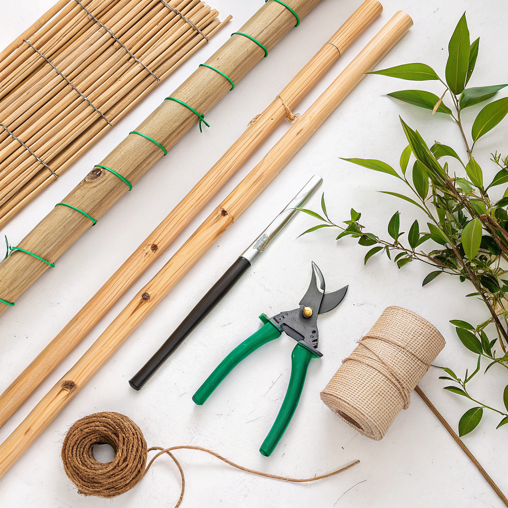build bamboo trellis garden
