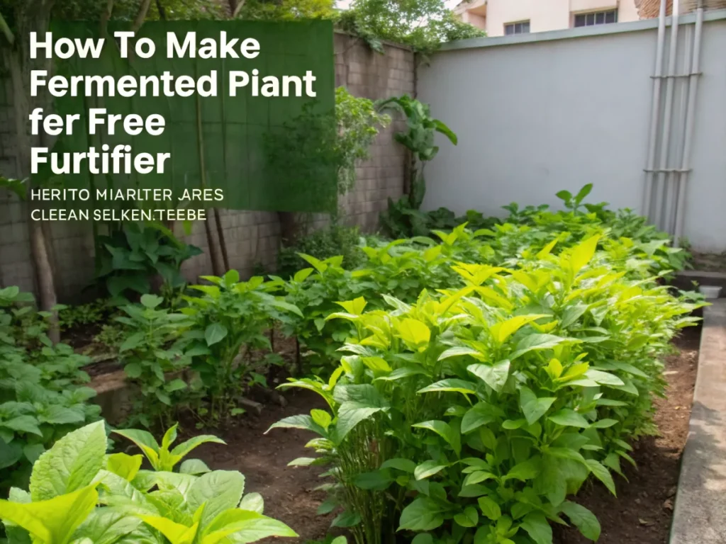 How to Make Fermented Plant Juice for Free Fertilizer