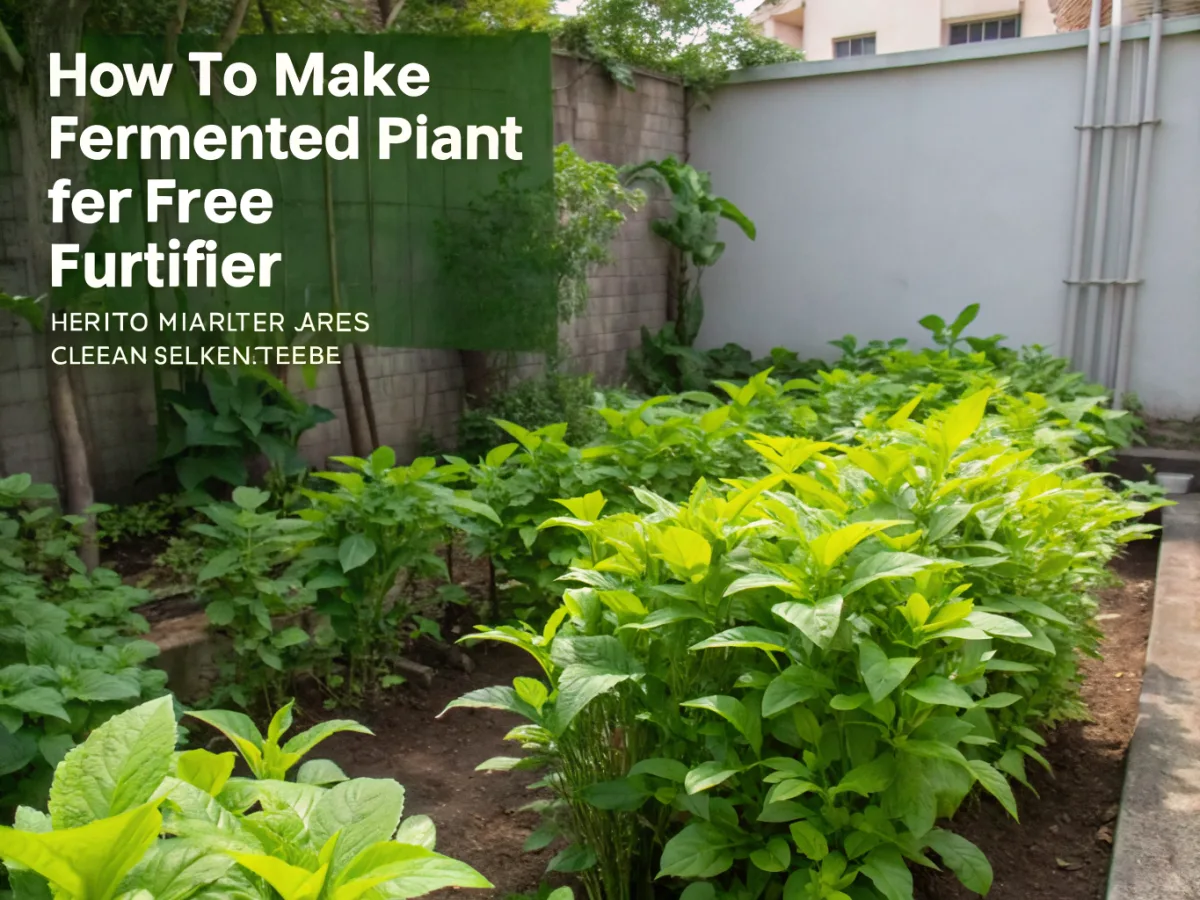 How to Make Fermented Plant Juice for Free Fertilizer