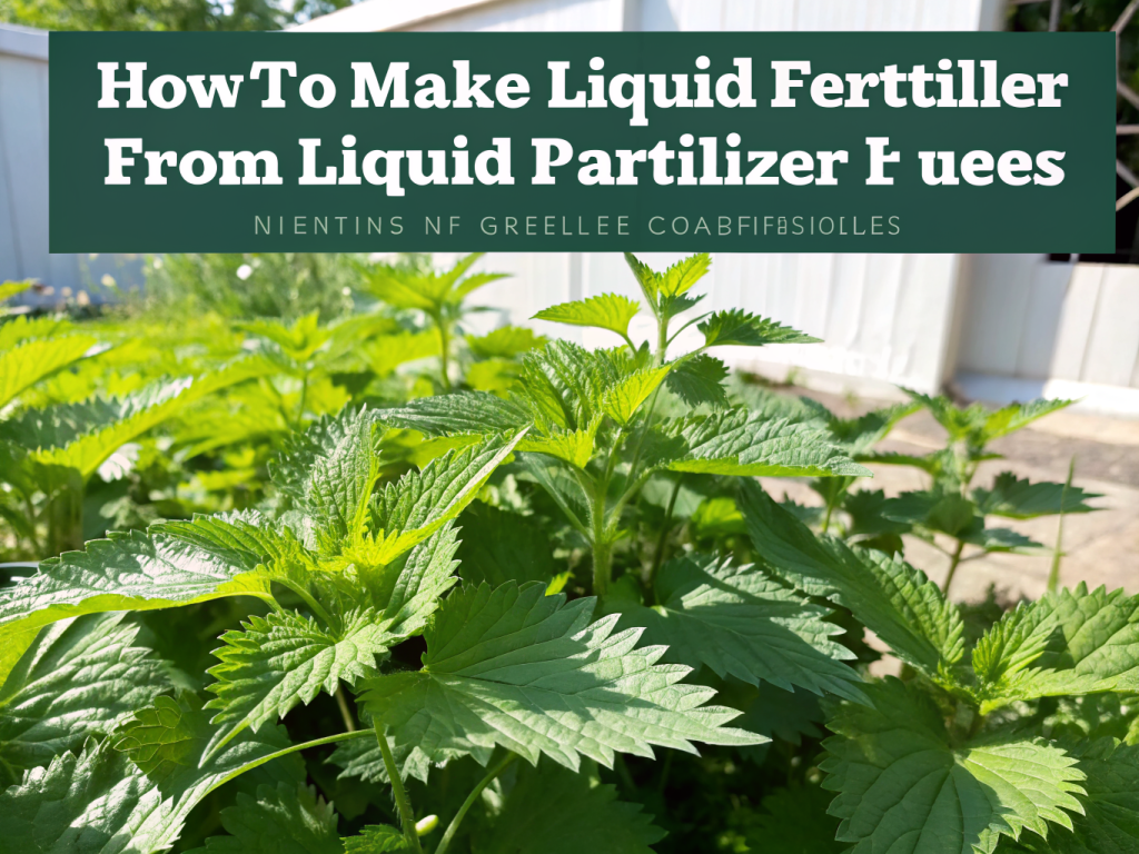 How to Make Liquid Fertilizer from Nettles