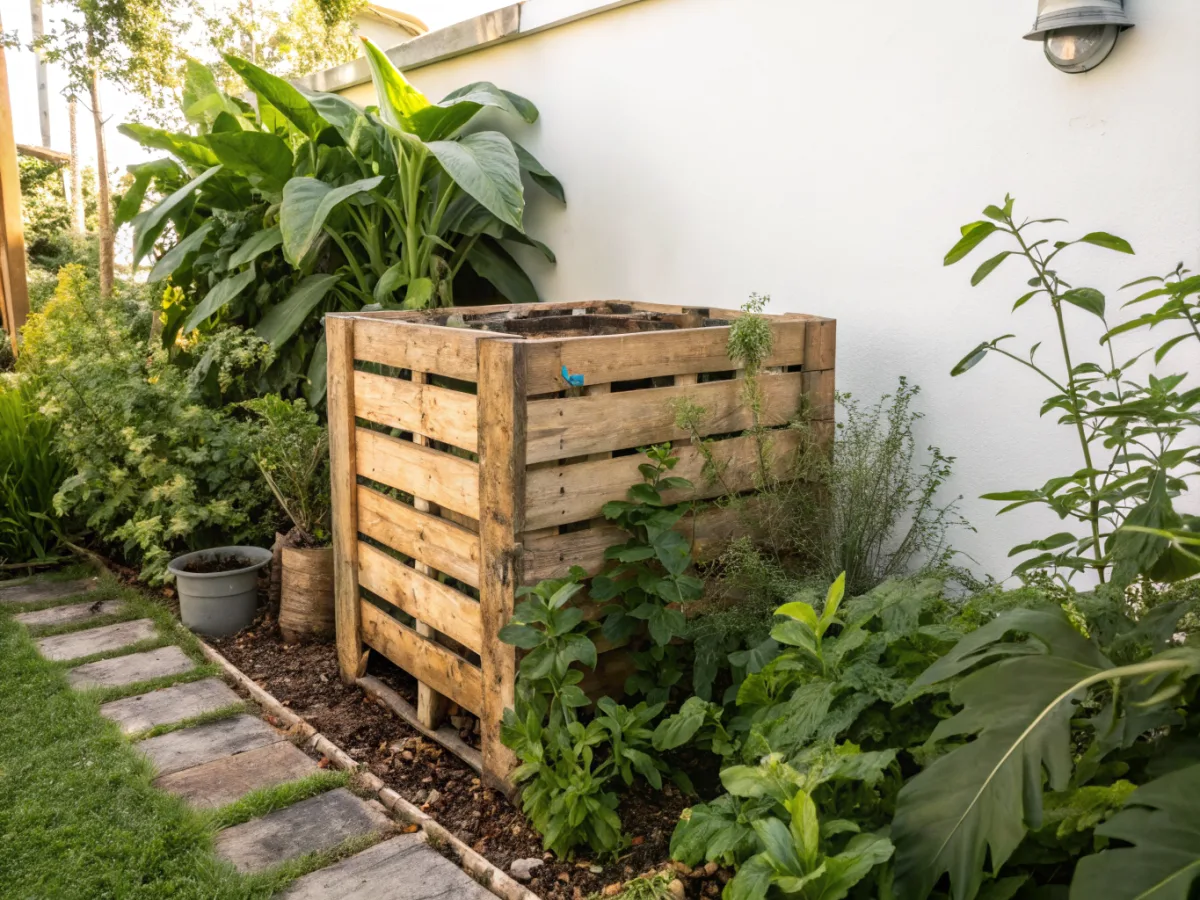 How to Make a DIY Compost Bin from Pallets