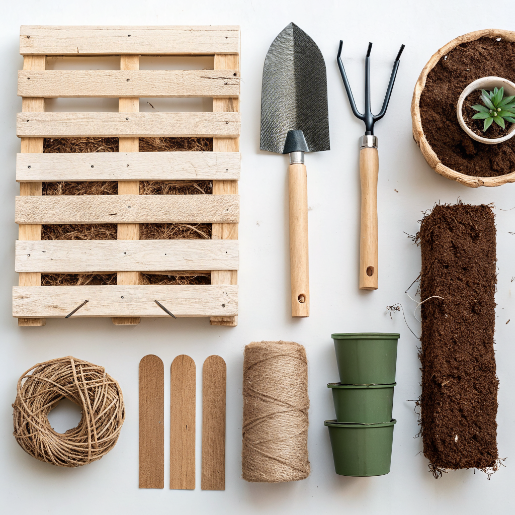 DIY compost bin pallets