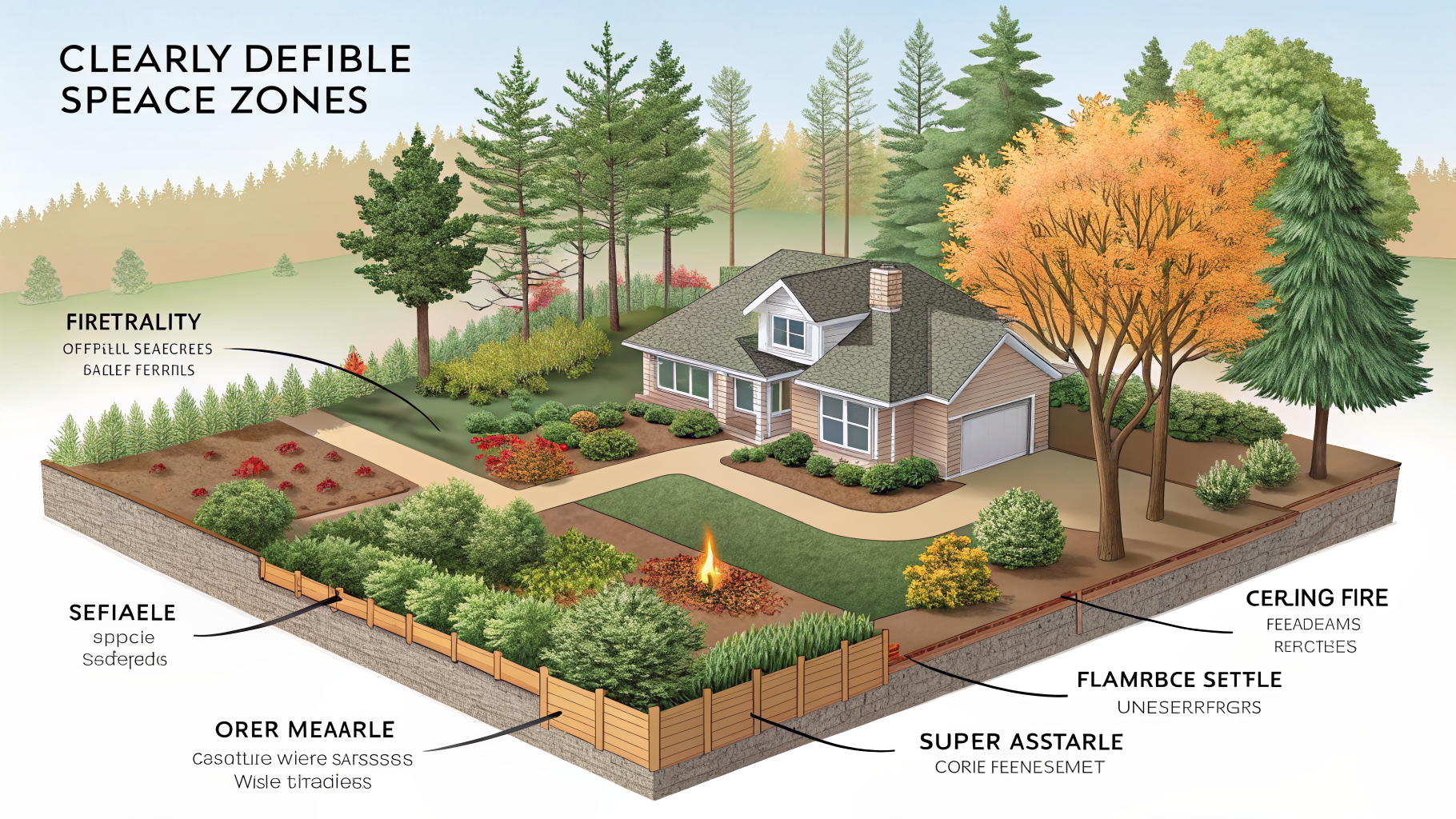 Designing a Firewise Landscape with Defensible Space Zones