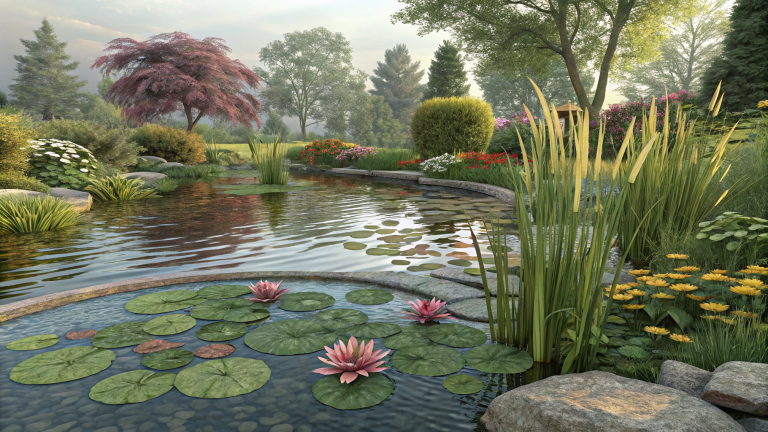 Using Aquatic Plants to Naturally Filter a Garden Pond