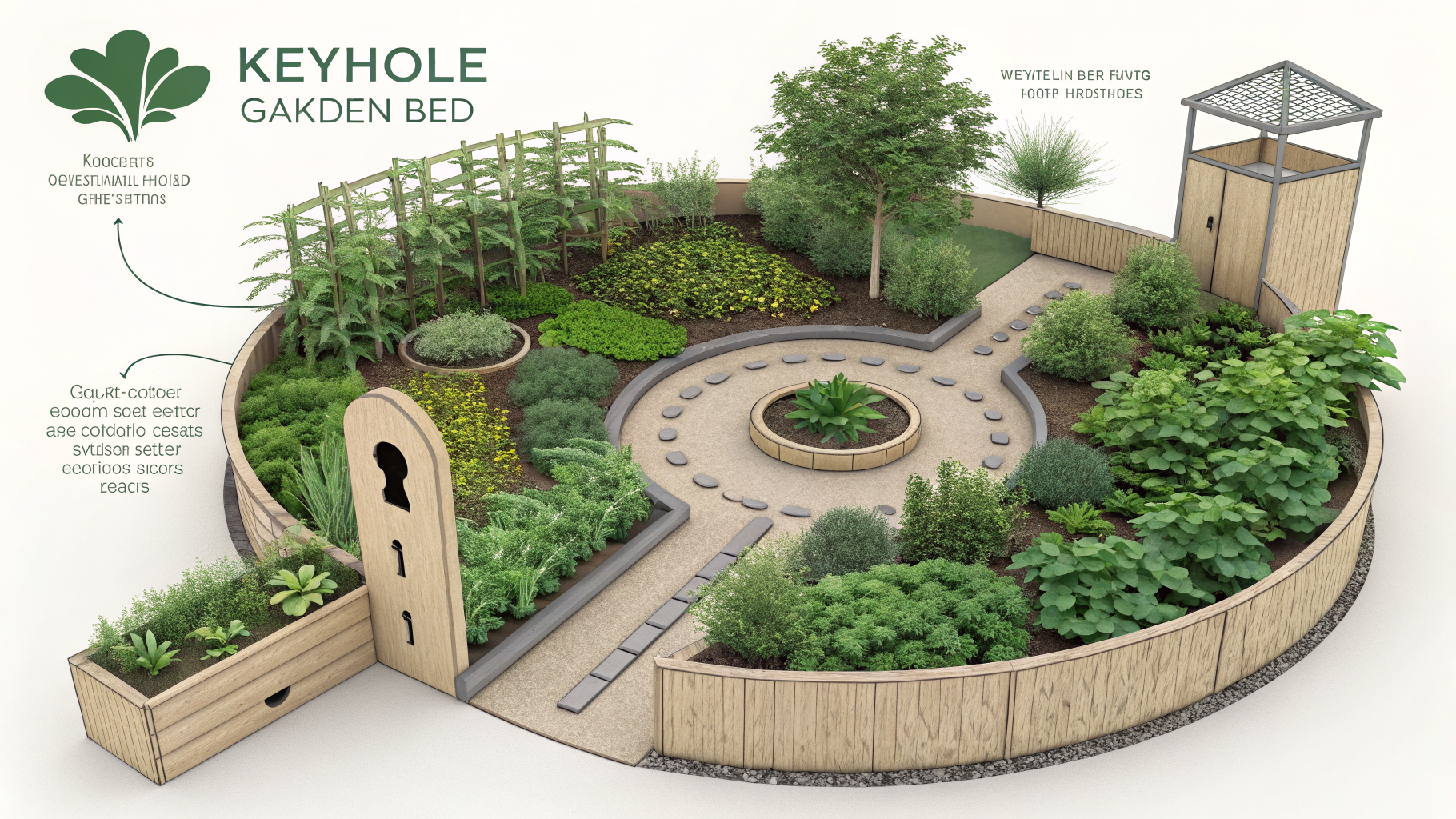 How to Design a Keyhole Garden Bed for Small Urban Spaces