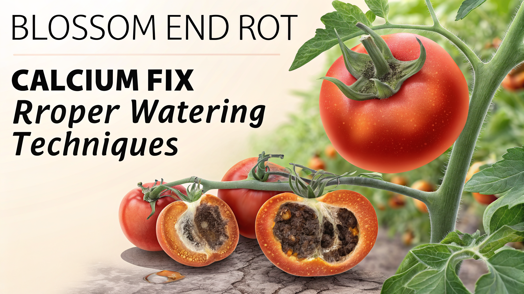 How to Identify and Treat Blossom End Rot on Tomatoes (Calcium Fix)