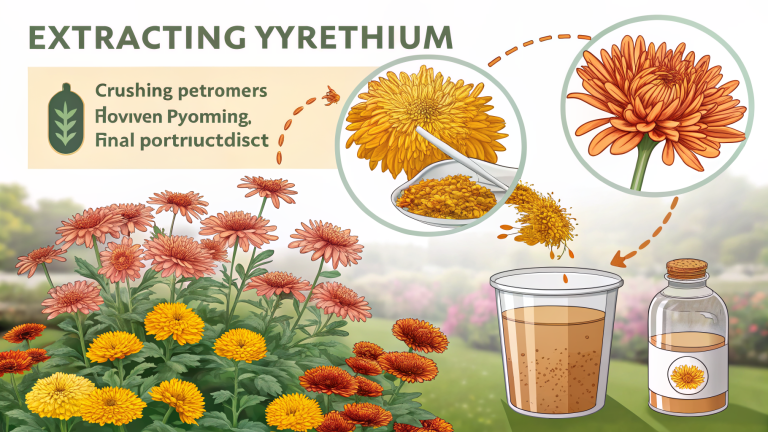 Using Pyrethrin from Chrysanthemums as a Natural Insecticide (Extraction Guide)