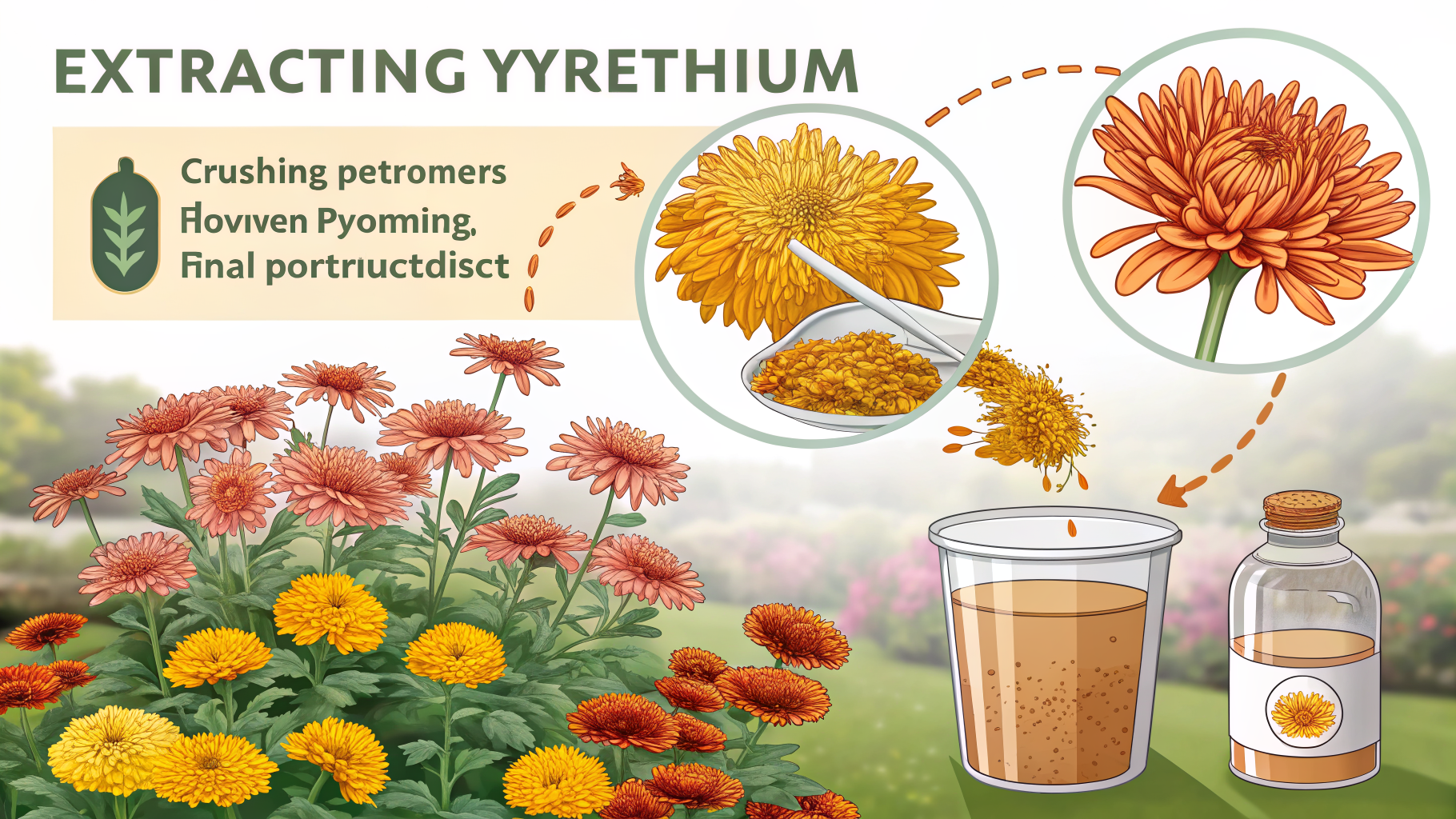 Using Pyrethrin from Chrysanthemums as a Natural Insecticide (Extraction Guide)
