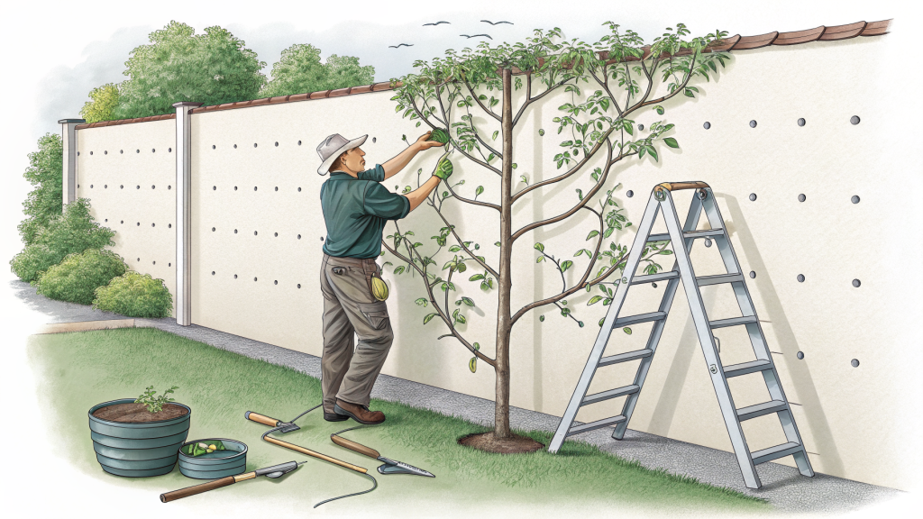 How to Espalier a Pear Tree Against a South-Facing Wall