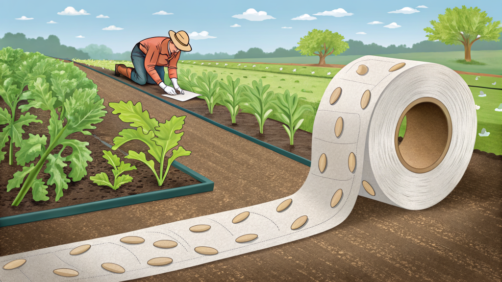 DIY Seed Tape with Biodegradable Paper for Precision Planting