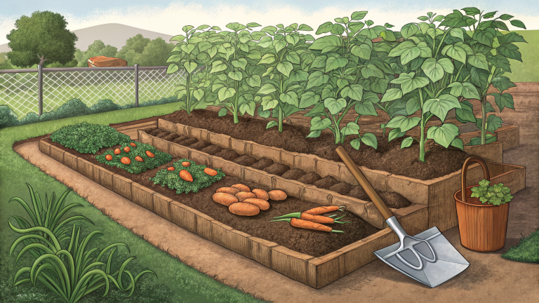 How to Grow Sweet Potatoes in a Raised Bed with Hilling Method