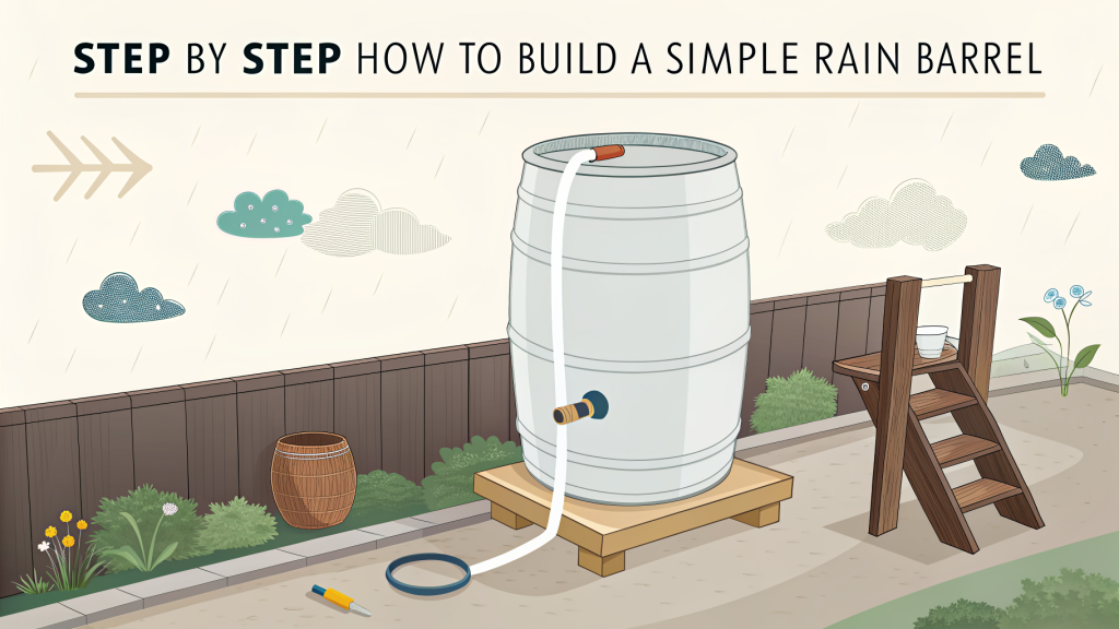 How to Build a Simple Rain Barrel from a Food-Grade Plastic Drum